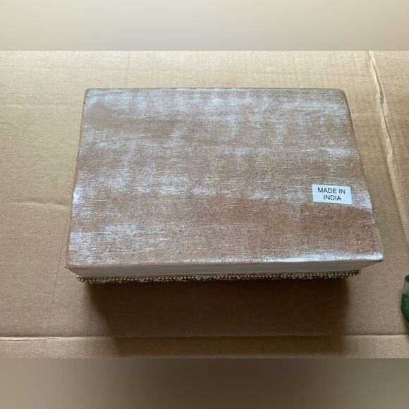 wooden jewelry box with stones - Picture 2 of 8